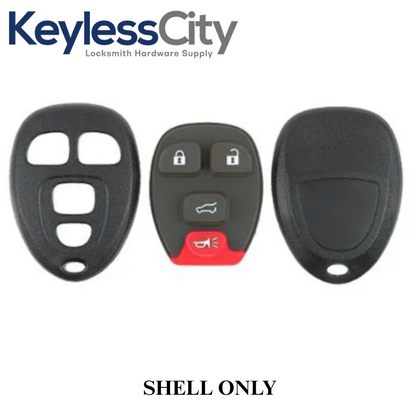 2007-2017 GM / 4-Button Keyless Entry Remote SHELL / PN: 20952476 / OUC60270-21 (AFTERMARKET)