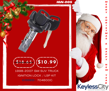 1998-2007 GM SUV / Truck / Ignition Lock / LSP Kit / Coded / 704600C (AFTERMARKET)