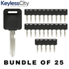 25 X 2002-2019 Nissan Infiniti NI04T Transponder Key (Chip 46) (AFTERMARKET) (BUNDLE OF 25)