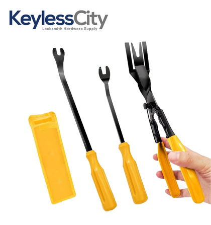 3-Piece Automotive Clip & Fastener Removal Pliers Set – Door Panel & Dashboard Repair