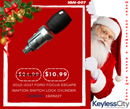 2012-2017 Ford Focus Escape / Ignition Switch Lock Cylinder / Coded (AFTERMARKET)