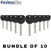 10 X GM Transponder Key / B111 / (Chip 46 Circle+) (AFTERMARKET) (BUNDLE OF 10)