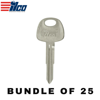 25 X Ilco - HY14 - X236 - Hyundai - KIA - Metal Key Blank (BUNDLE OF 25)