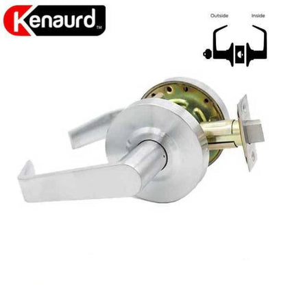 Kenaurd - Commercial Lever Set Handle - SFIC IC Core - 2-3/4” Standard Backset - Satin Chrome - Storeroom - Grade 2