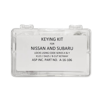 1982-2011 Nissan Infiniti Subaru / X123 / DA25 / Keying Tumbler Kit / A-16-106 (ASP)