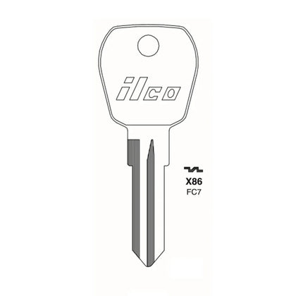 ILCO - Ford Jaguar Mercury Key Blank - FO-TX / FC7