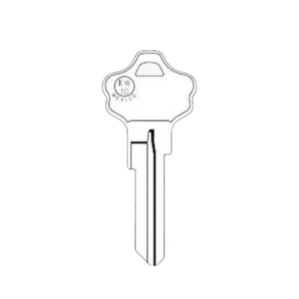 KW10 NP Key Blank - Nickel Plated (JMA KWI-2DE-NP)