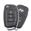 2016-2019 Hyundai Tucson 4 Buttons Remote Flip Key / 433MHz / 95430-D3010 / TQ8-RKE-4F25 (OEM)