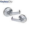 Commercial Lever Set Handle - Clutch Lever Set - 2-3/4” Standard Backset - Satin Chrome - Entrance - Grade 2