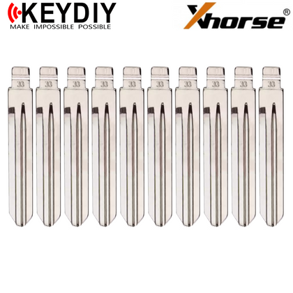 10 X KEYDIY - HY15 - Flip Key Blade - #33 - For Xhorse / Keydiy Universal Remote Flip Keys (BUNDLE OF 10)