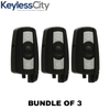 3 X 2006-2011 BMW 3 / 5 Series / 3-Button Smart Key SHELL For KR55WK49127 KR55WK49123 (AFTERMARKET) (Bundle of 3)
