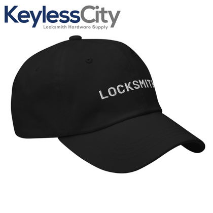 Sun Visor Hat with Locksmith Logo - Black Color