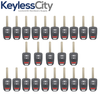 25 X 2013-2017 Honda CR-V Crosstour / 3-Button Remote Head Key SHELL / HO-03-PT / MLBHLIK6-1T (AFTERMARKET)(Bundle of 25)