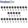 25 X TOY40 Lexus Transponder Key SHELL / High Security Long Blade (No Chip) (AFTERMARKET) (Bundle of 25)