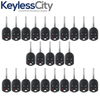 25 X 2012-2018 Ford / 4-Button Remote Head Key Shell / HU101 / OUCD6000022 CWTWB1U793 (Bundle of 25)