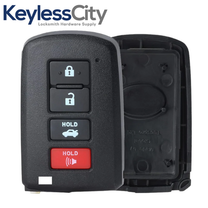 2012-2019 Toyota / 4-Button Smart Key SHELL / HYQ14FBA (AFTERMARKET)