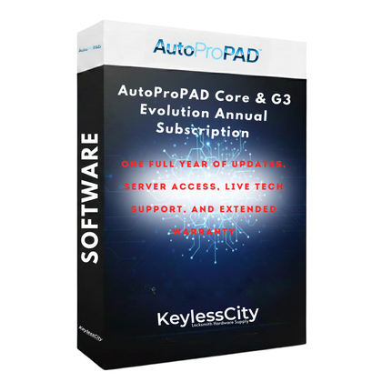 AutoProPAD Core & G3 Evolution Annual Subscription (One Full Year of Updates, Server Access, Live Tech Support, and Extended Warranty)
