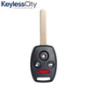 2008-2014 Honda Acura / 4-Button Remote Head Key / MLBHLIK-1T / (AFTERMARKET)