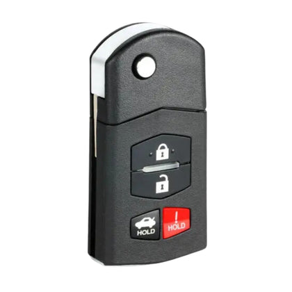 2009-2010 Mazda 6 / 4-Button Flip Key / PN: 4238A-41525 / 5WK43451E (AFTERMARKET)