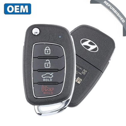 2018-2019 Hyundai Sonata 4 Buttons Flip Key / 433MHz / 95430-C1210 / TQ8-RKE-4F25 (OEM Refurbished)