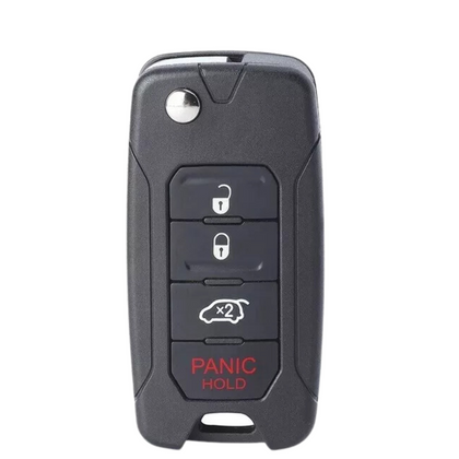 2015-2020 Jeep Renegade Fiat 500X / 4-Button Flip Key / PN: FI5-AM433TX / 2ADFTFI5AM433TX (AFTERMARKET)