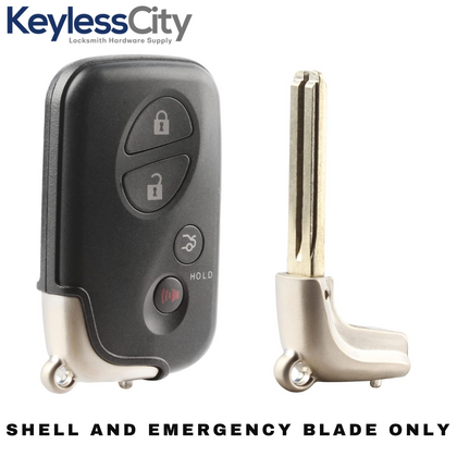 2006-2012 Lexus / 4-Button Remote Smart Key SHELL / HYQ14AAB HYQ14ACX HYQ14AAF (AFTERMARKET)