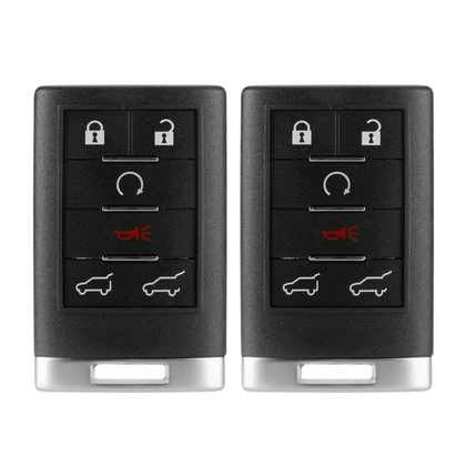 2 X 2007-2014 GM Cadillac / 6-Button Keyless Entry Remote / OUC6000066 (AFTERMARKET) (BUNDLE OF 2)