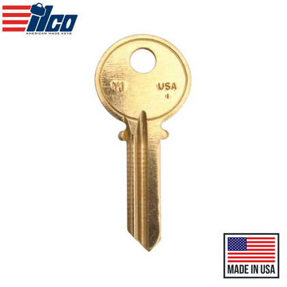 Ilco - Y1-BR YALE Key Blank - 250 Pack