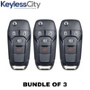 3 X 2013-2016 Ford Fusion Flip Key SHELL For N5F-A08TAA (AFTERMARKET) (Bundle of 3)
