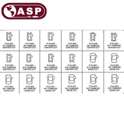 2015+ Volkswagen/Audi HU162 High Security Keying Kit A-31-112 (ASP)
