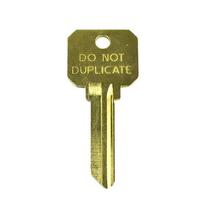 Schlage Key SC4 (Do Not Duplicate) Blanks - Brass (JMA SLG-4C)