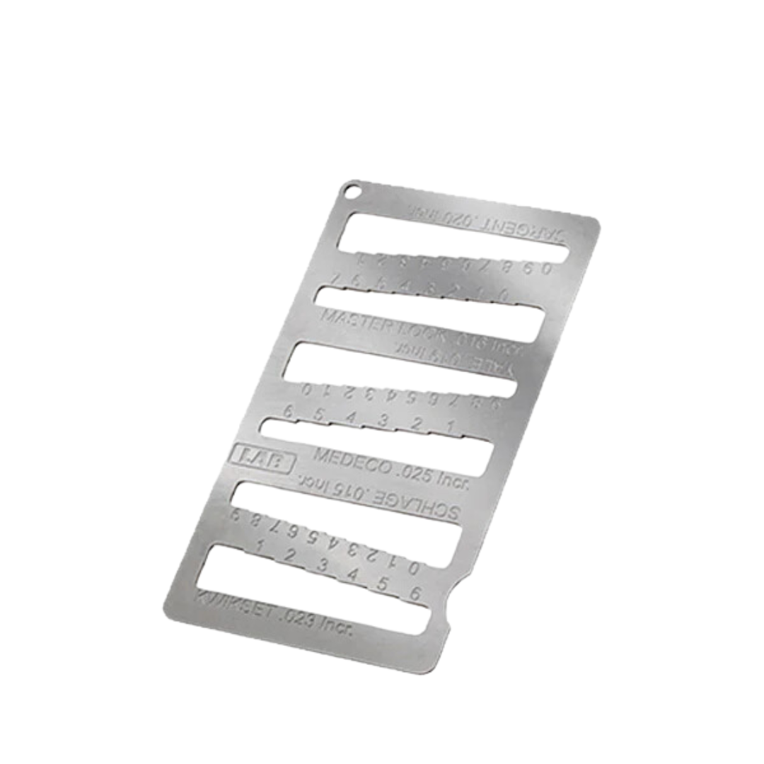 LAB - LKG002 - 6 in 1 Key Gauge / Decoder - Schlage - Kwikset - Medeco ...