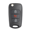 2010-2013 Kia Soul / 3-Button Flip Key / PN: 95430-2K340 / NY0SEKSAM11ATX (AM F/L) (AFTERMARKET)