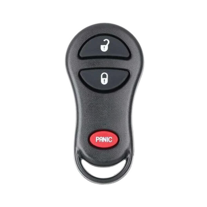 1999-2005 Chrysler Dodge Jeep Keyless Entry Remote SHELL For GQ43VT13T - Black (JMA CHR-2-RKE)