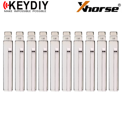 10 X KEYDIY - HY18R - Flip Key Blade - #130 - For Xhorse / Keydiy Universal Remote Flip Keys (BUNDLE OF 10)