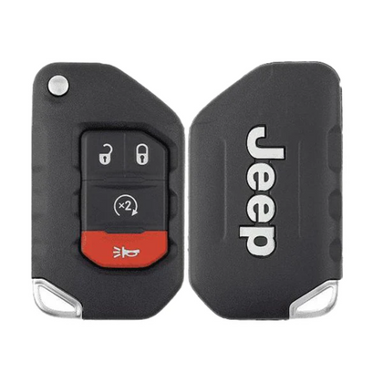 2018-2024 Jeep Wrangler / 4-Button Smart Flip Key / PN: 68416784AA / OHT1130261 / SIP22 (OEM Refurb)