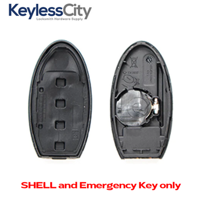 2013-2019 Nissan / 4-Button Smart Key SHELL / KR5S180144014 (AFTERMARKET)