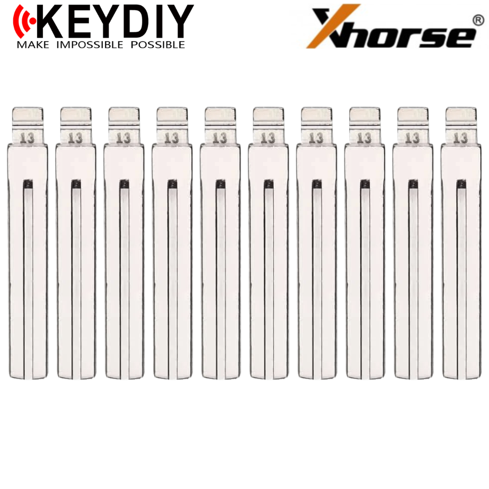 10 X KEYDIY - LXP90 / TOY40 - Flip Key Blade - #13 - For Xhorse / Keyd ...
