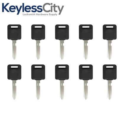 10 X 1999 - 2006 Nissan Infiniti Transponder Key - 4D60 Chip - NI01T / NI02T (AFTERMARKET) (BUNDLE OF 10)