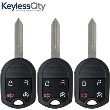 3 X 2009-2018 Ford F-Series Explorer / 4-Button Remote Head Key / OUC6000022 / (AFTERMARKET) (BUNDLE OF 3)