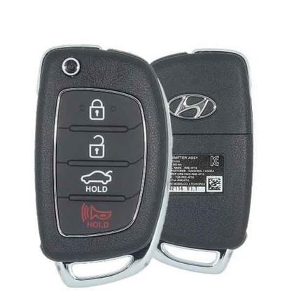 2015-2017 Hyundai Sonata 4 Buttons Remote Flip Key / 433MHz / 95430-C1010 / TQ8-RKE-4F16 (OEM)