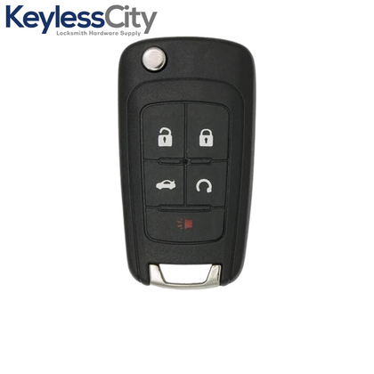 2010-2019 GM / 5-Button Flip Key / PEPS / PN: 13504199 / OHT01060512 / HU100 / PEPS (AFTERMARKET)