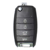 KEYDIY - Kia Style - 4-Button Flip Key Blank - Black (KD-B19-3-1)