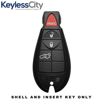 2014-2023 Jeep Grand Cherokee 4-Button with hatch Fobik Key SHELL for IYZ-C01C (AFTERMARKET)