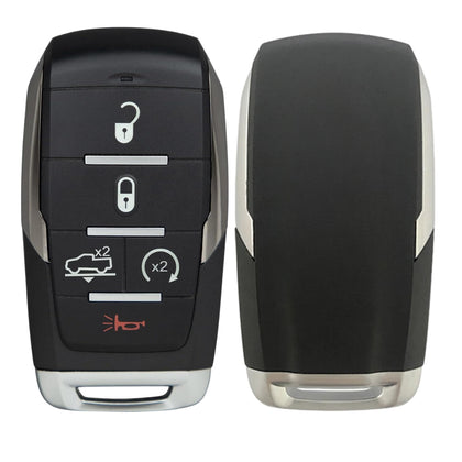 2019-2023 Ram 1500 Pickup / 5-Button Smart Key / PN: 68291690AE / OHT-4882056 / W/ Air Suspension / Silver Stripe (AFTERMARKET)
