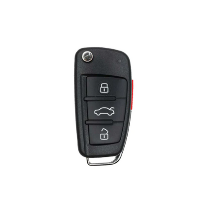 2006-2010 Audi / 4-Button Flip Key SHELL For NBG009272T (AFTERMARKET)