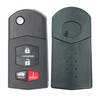 2006-2015 Mazda / 4-Button Flip Key / PN: BBM4-67-5RY / BGBX1T478SKE125-01 (AFTERMARKET)