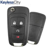 2012-2019 Chevrolet Sonic / 4-Button Remote Flip Key / PN: 13584829 / KR55WK50073 (AFTERMARKET)