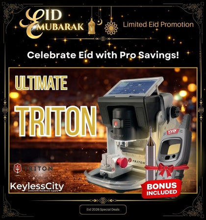 Triton Plus Automatic Key Cutting Machine – Automotive Edition (Free Remote Programmer & Tracer)