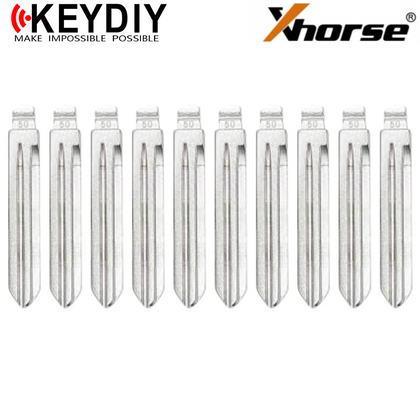 10 X KEYDIY - HYN14 - Flip Key Blade - #50 - For Xhorse / Keydiy Universal Remote Flip Keys (BUNDLE OF 10)